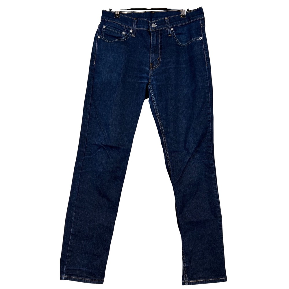 Levi Strauss 511 Slim Fit Jeans Mens 32x32 Dark Indigo Blue Denim Pants Timeless